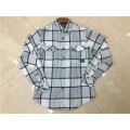 Men's 100% Cotton Long-Sleeved Plaid Shirt